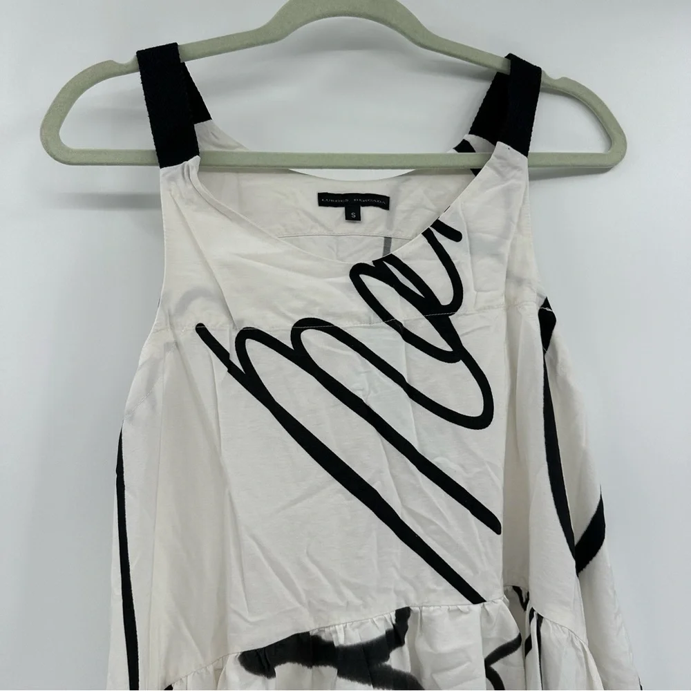 Lurdes Bergada Lagenlook Oversized High Low Art to Wear Tunic Dress Size Small - Picture 3 of 6